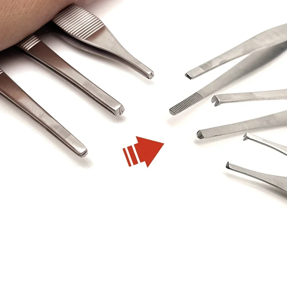 

Stainless Steel Tissue Holding Forceps Tweezers Surgical Organization Forceps Medical Dressing Adson Tissue Forceps