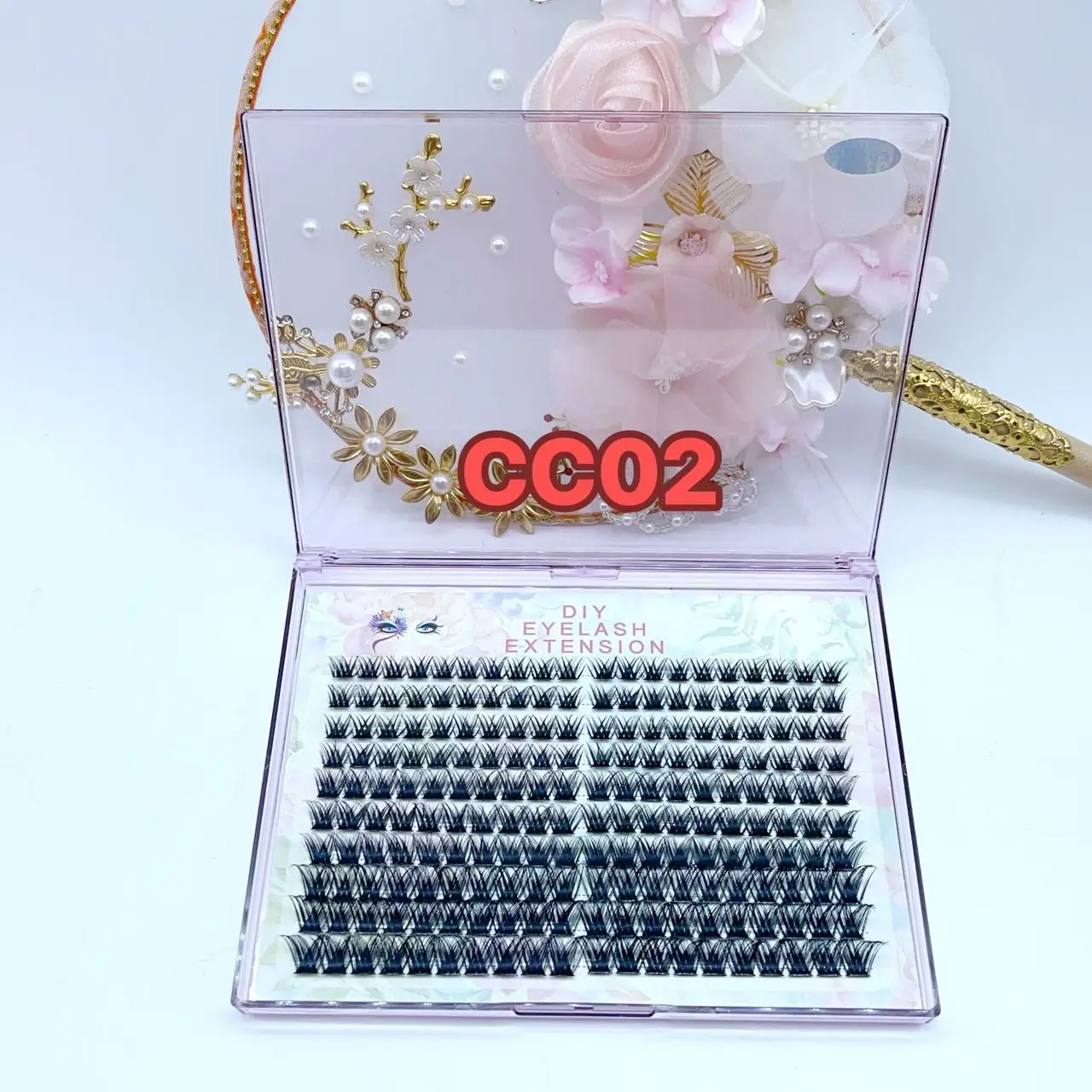 3D-DIY-Wimpern, 20 Reihen persönlicher Wimpern, 10–16 mm, gemischtes Tablett, natürliche Wimpernverlängerung, künstliches Nerz-Wimpernbündel, Make-up