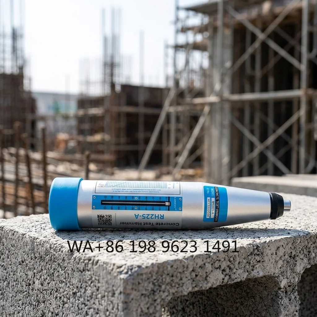 Automatic Calculation Digital Concrete Rebound Hammer 10-60Mpa Testing Range High Precision On-site Building Strength Detection