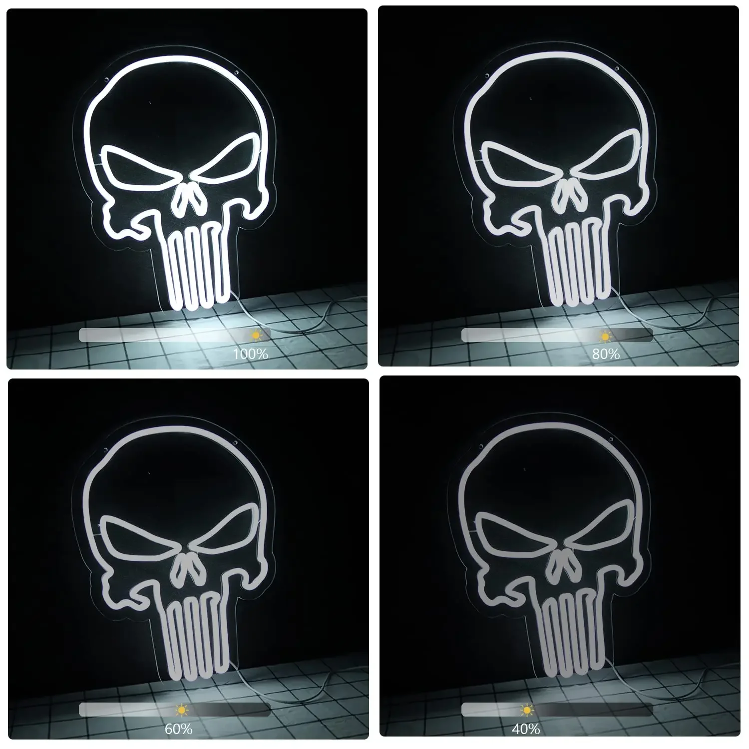 Skull Neon Sign Beer Bar Bedroom Art Neon Light Sign for Home Hotel Pub Cafe Recreation Room Wall Decor Man Cave Neon view 6