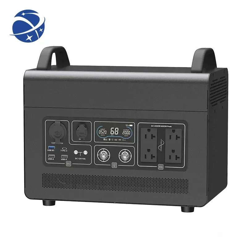 YYHCOutdoor portable energy storage 110v 220v portable power station 2000w high-power emergency power supply