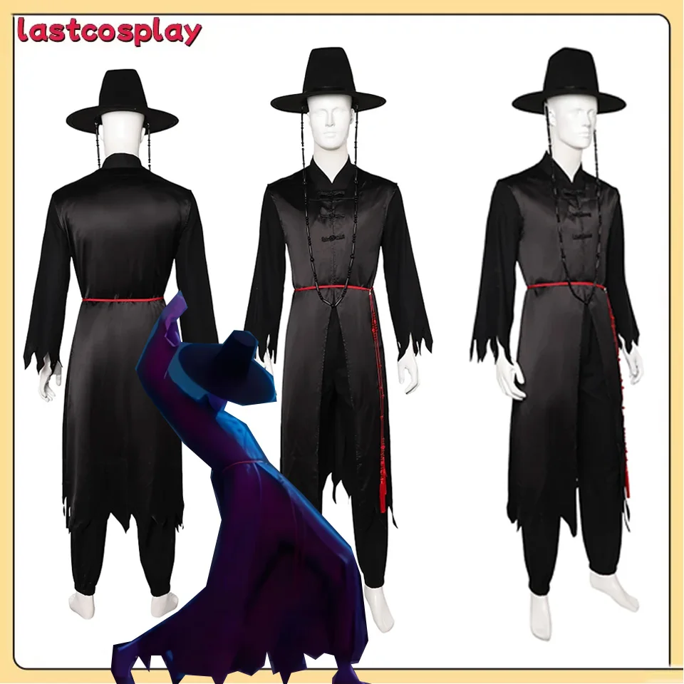 

Saja Cos Boy Jinu Cosplay Black Pants Belt Hat Men Boys KPop Demon Roleplay Hunters Halloween Carnival Stage Performance Outfits