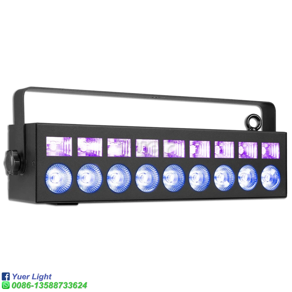 Imagem -03 - Barra de Led 2in1 Efeito Rgbw & Luzes Controle Som uv Dmx Controle Música Ritmo Colorido Lâmpada dj Disco tv Carro Desktop Decora Luzes