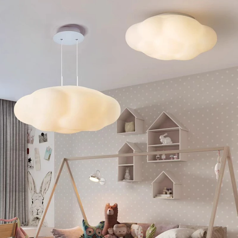 LED Cloud Ceiling Pendant Lamp for The Bedroom Children's Room Living Room Hallway Modern Cloud LED Pendant Lamps Light