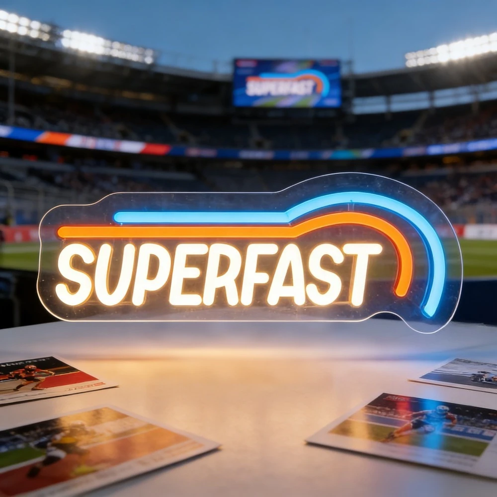 

Сверхбыстрая неоновая LED-лампа с USB-питанием, диммируемая, настенная, оранжево-синяя, для спортивной комнаты, игровой комнаты, тренажерного зала, декор в стиле гоночной тематики, подарки