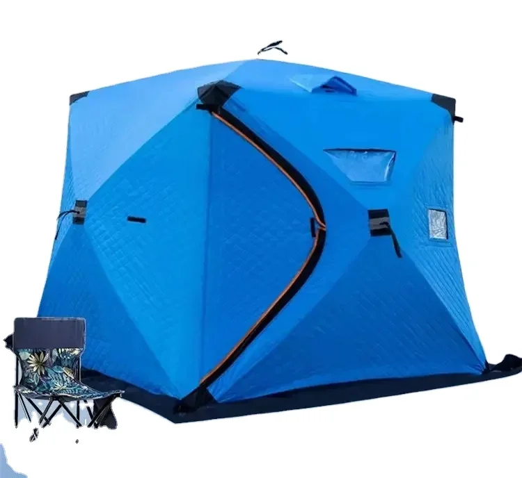 Winter Snow-proof Fishing House With Cotton Thickened Winter Fishing Tent Warm And Cold Outdoor Tent