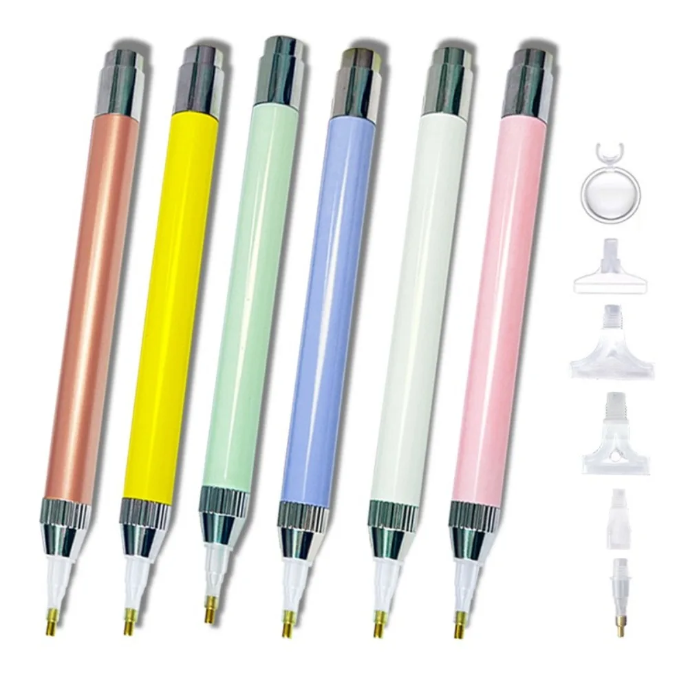 with Multifunctional Tips LED Diamond Painting Pen Replacement Pen Heads DIY Craft Lighting Point Drill Pens Embroidery