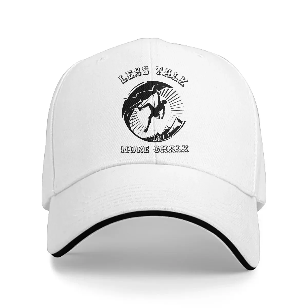 Summer Cap Sun Visor Less Talk More Chalk Hip Hop Caps Mountain Climber Cowboy Hat Peaked Hats