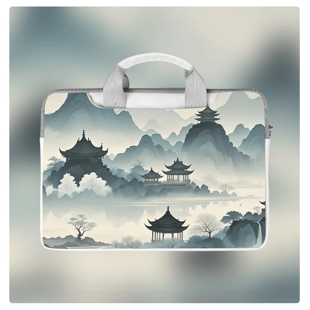 

Сумка через плечо с природным принтом, 13-15 дюймов, водонепроницаемая и ударопрочная, из полиуретана, для ноутбука, модная сумка-кроссбоди с природным принтом, чехол для школьного планшета