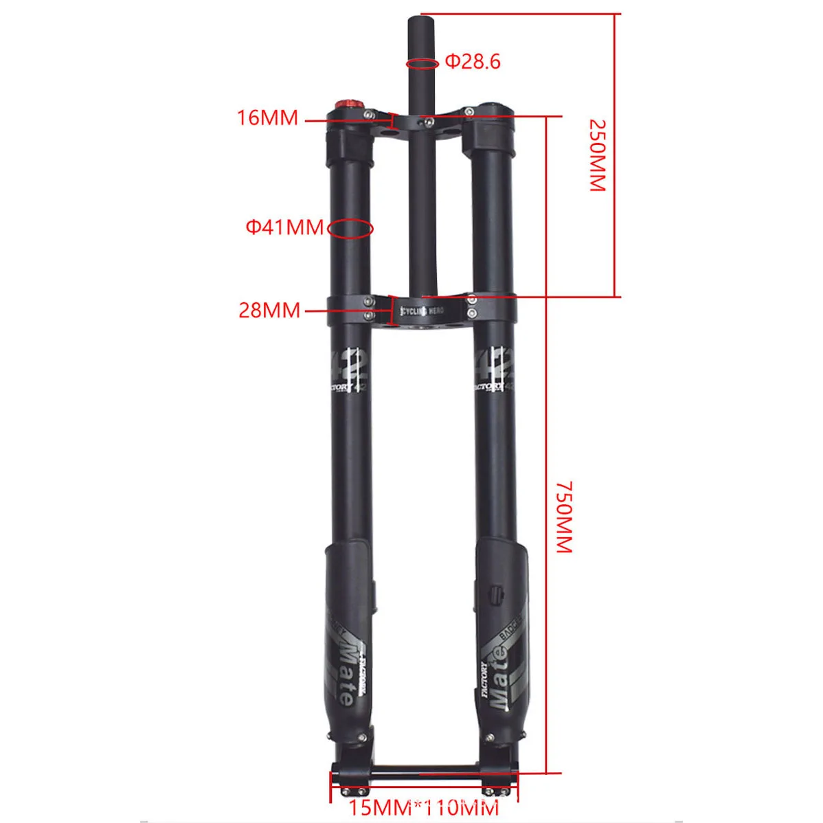 Garfo invertido para downhill mtb, 200mm, viagem, 34mm, suspensão a ar, trava superior, amortecedor de tartaruga/coelho, através do eixo, liga mg 28.6mm