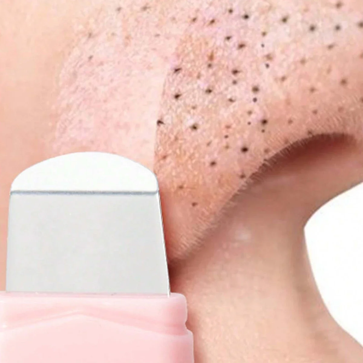 Ergonomischer Nasenflügelentferner aus Edelstahl, einseitiges Porenreinigungswerkzeug, geeignet für Mitesser-Extraktion auf dem