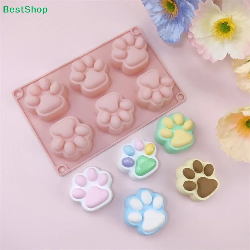 ♬Cat Claw Shape Chocolate Silicone Mold DIY Baking Cake Decoration Mold Candy Pudding Jelly Soap Mold Drip Glue Mold Ice Tray view 3