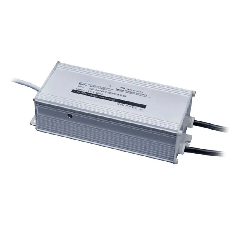High Brightness Neon Sign Transformer Power Supply Neon Light Rectifier Ballast Output 15kVAC 40mA 192W Input 220V 50/60Hz