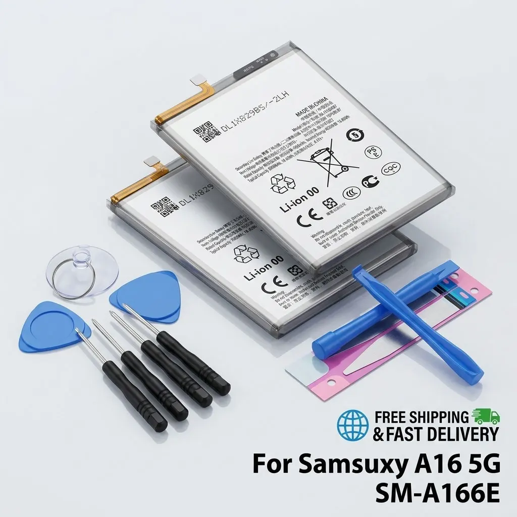 

5000mAh EB-BA166ABY Battery For Samsung Galaxy A16 5G SM-A166E Mobile Phone Replacement Batteries With Tools