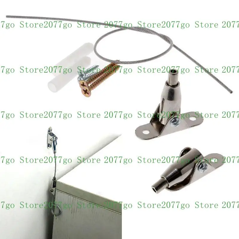 

Y1UD Furniture Straps Wall Mounted Metal Furniture Anchors with Screws Durable