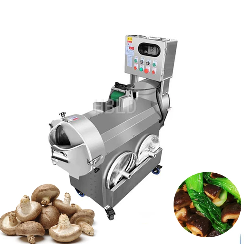 Electric Efficient Restaurant Vegetable Cutter, Commercial Stainless Steel Fern Root Radish Dicer