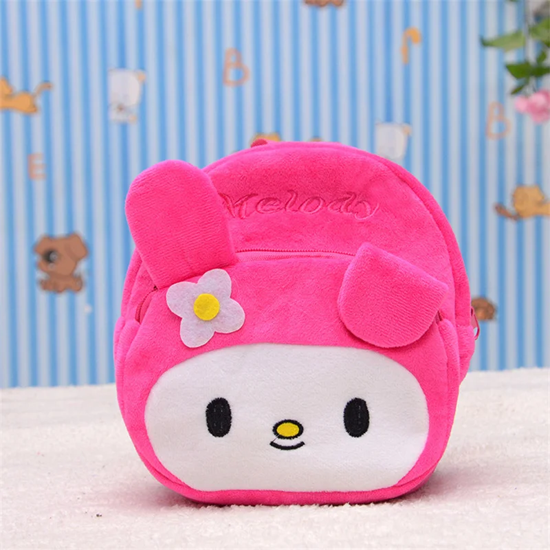 Sanrio Kit Cat Anime Children Plush Toys Backpack Mouse Hello Kitty TOTORO Cartoon Kawaii Kindergarten Schoolbag Baby Kawaii Bag