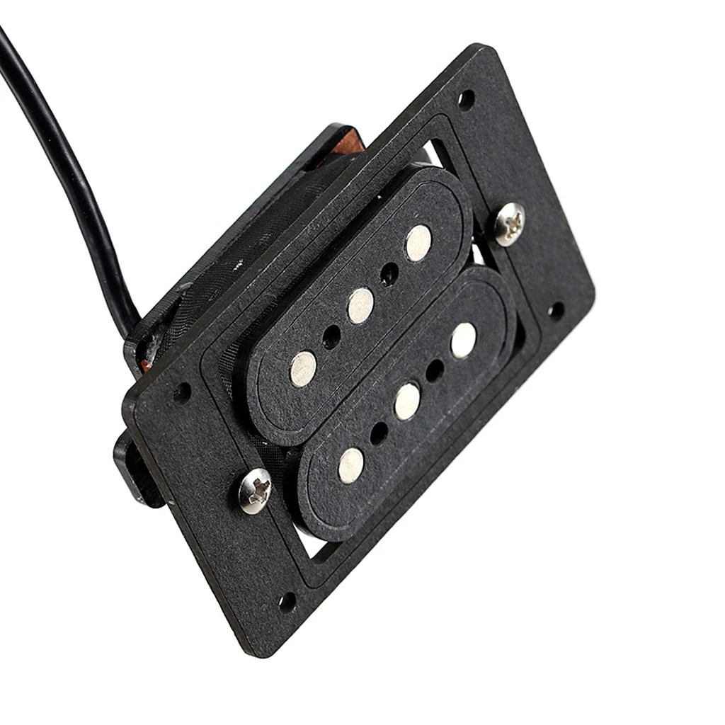 

‌ 3-струнный гибридный звукосниматель (хамбакер) для гитары из сигаретных пачек - черный комплект электрических звукоснимателей с двойной катушкой ‌