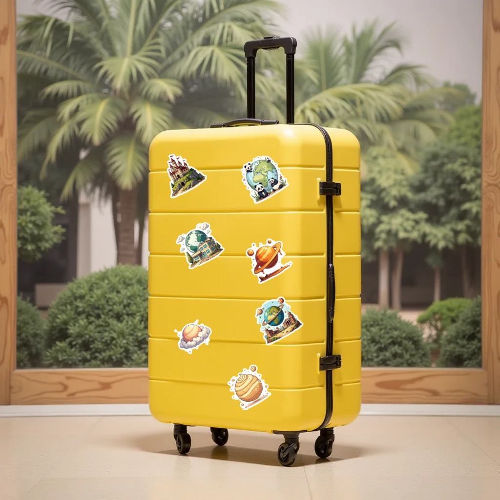 Removable Decals Colorful Set 50pcs Multi-piece Gifts for Home Travel