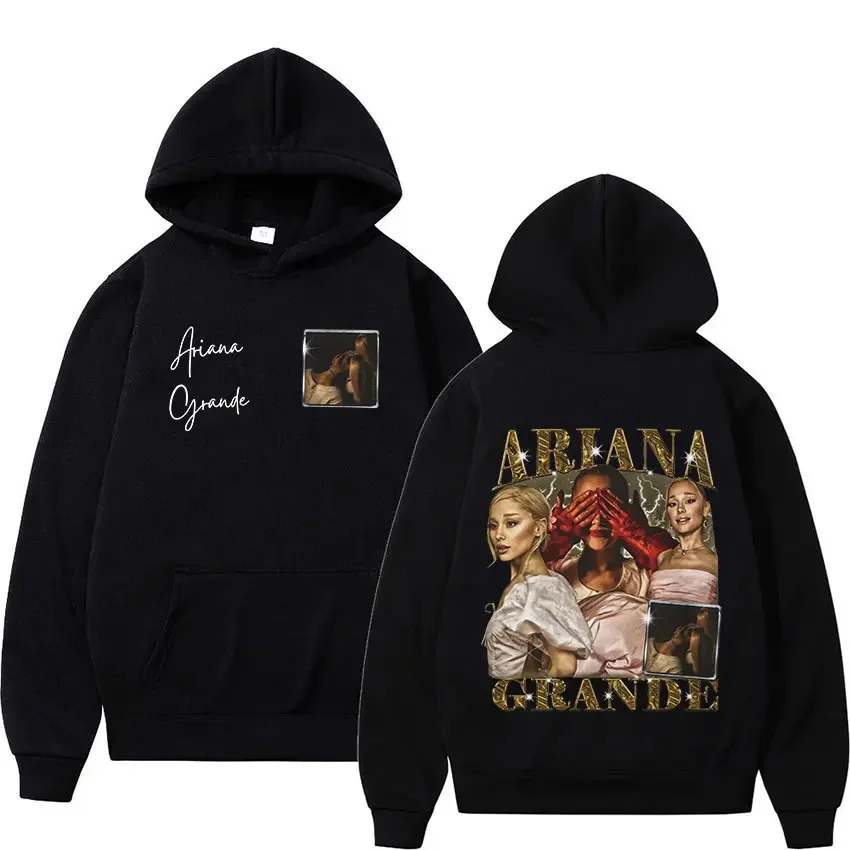 Retro Ariana Granndde Eternal Sunshine 2024 Graphic Hoodie Men Women Fashion High Quality Oversized Sweatshirt Pullover Streetwe