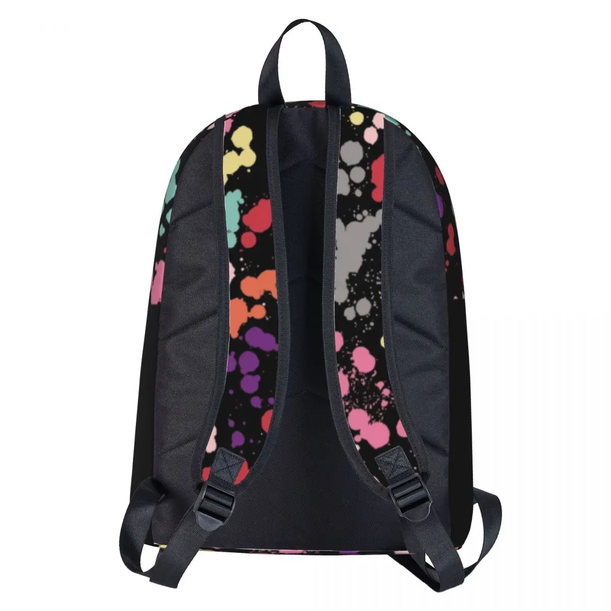 Multicolored Splatter Pattern Backpack Dots Painting College Backpacks Women Design Print School Bags Style Rucksack