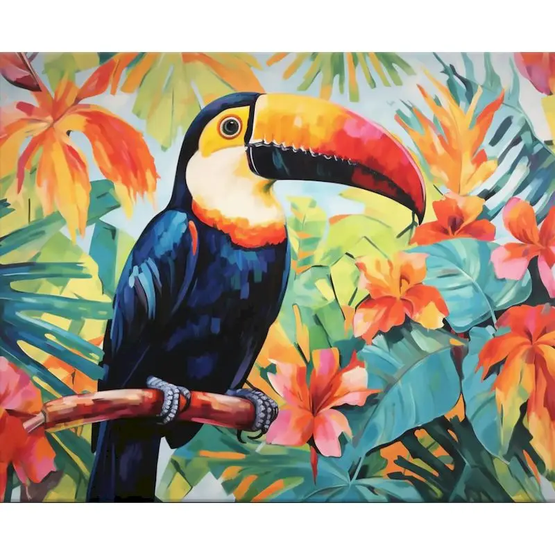 

GATYZTORY Picture Diy Painting By Numbers For Adults Kits Birds Animals Drawing Coloring By Numbers Kill Time Diy Ideas 40x50cm