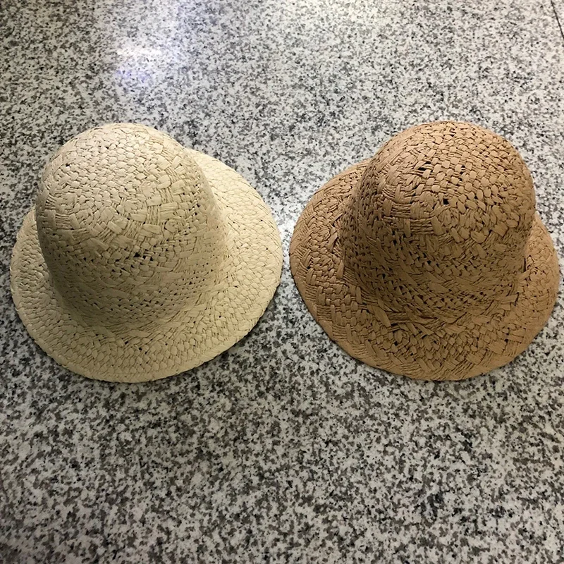 Womens Straw Hats bucket hat  UV Protection Sun Visor Beach Hats Women Foldable Female Women Summer hat