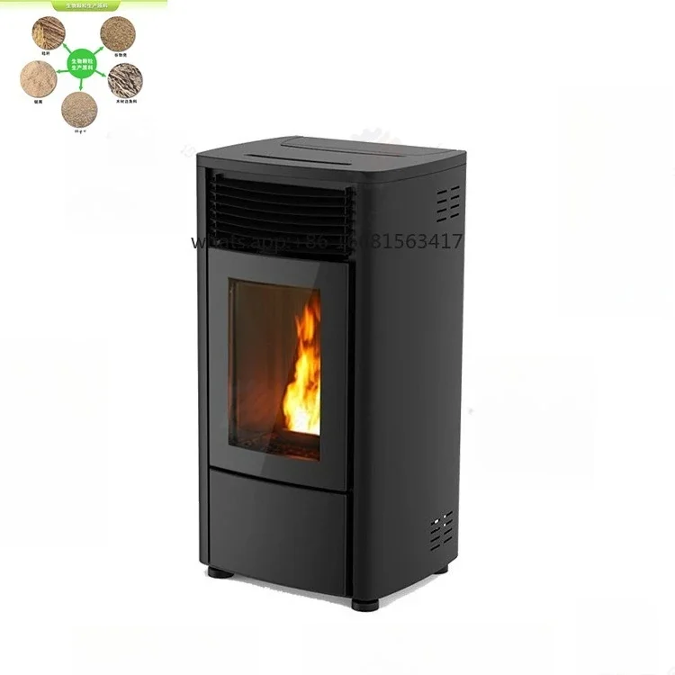 Automatic Smokeless Feed Wood Burning Pellet Stove Fireplace Hydro Biomass Indoor Heating Stove