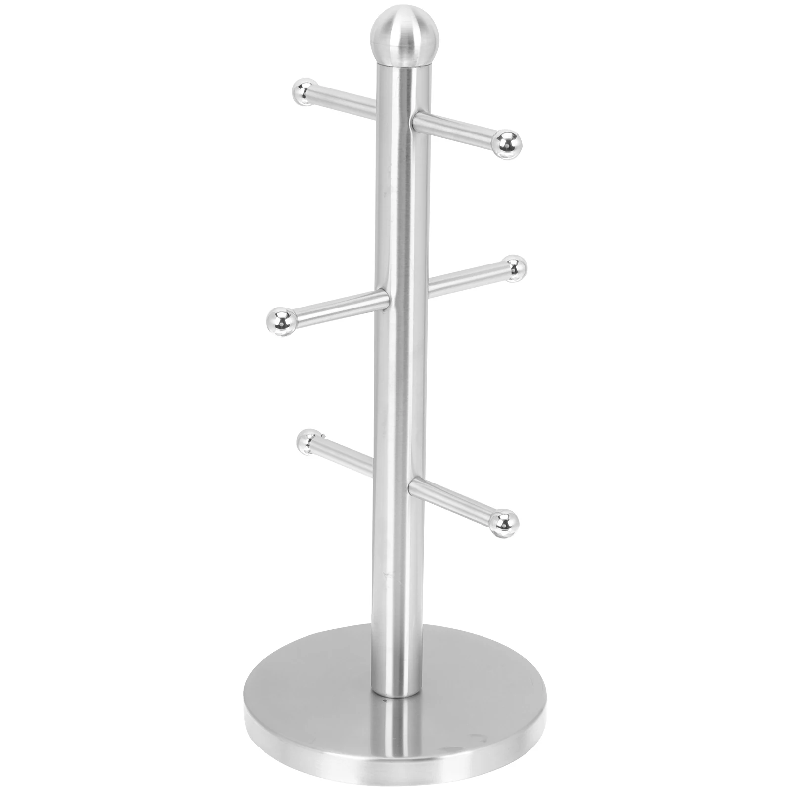 

Storage Rack Tree-shaped Cup Holder Coffee Stainless Steel Counter Bar Accessory
