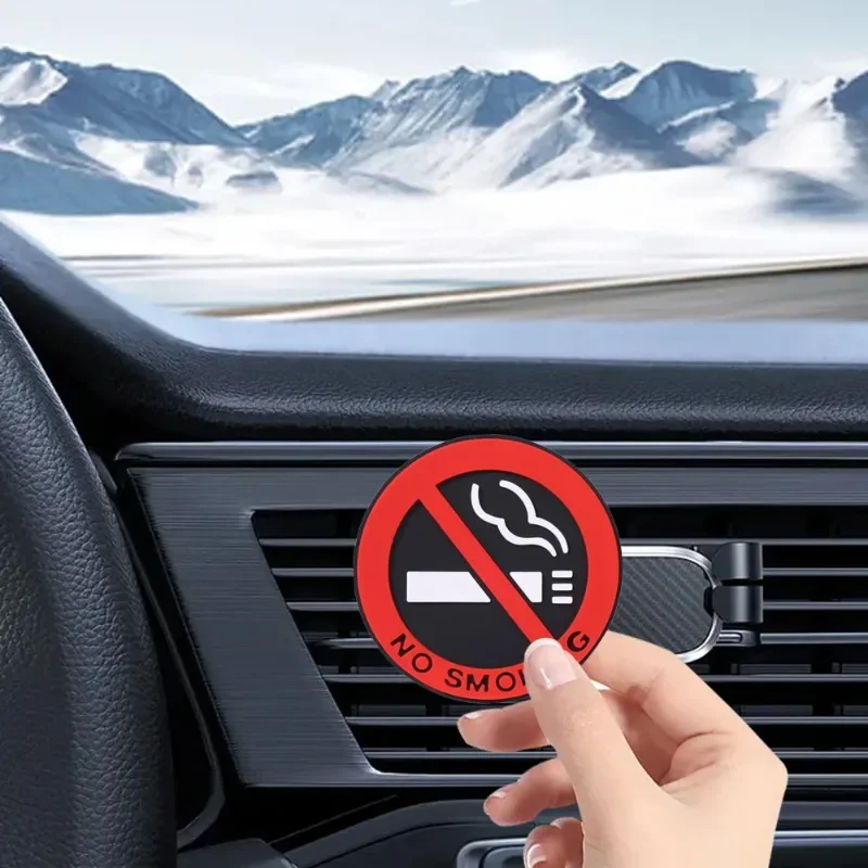 Universal Car Interior No Smoking Stickers Warning Logo Taxi Car Prevent Smoking Sign Sticker Home Wall No Smoking Sign Decal