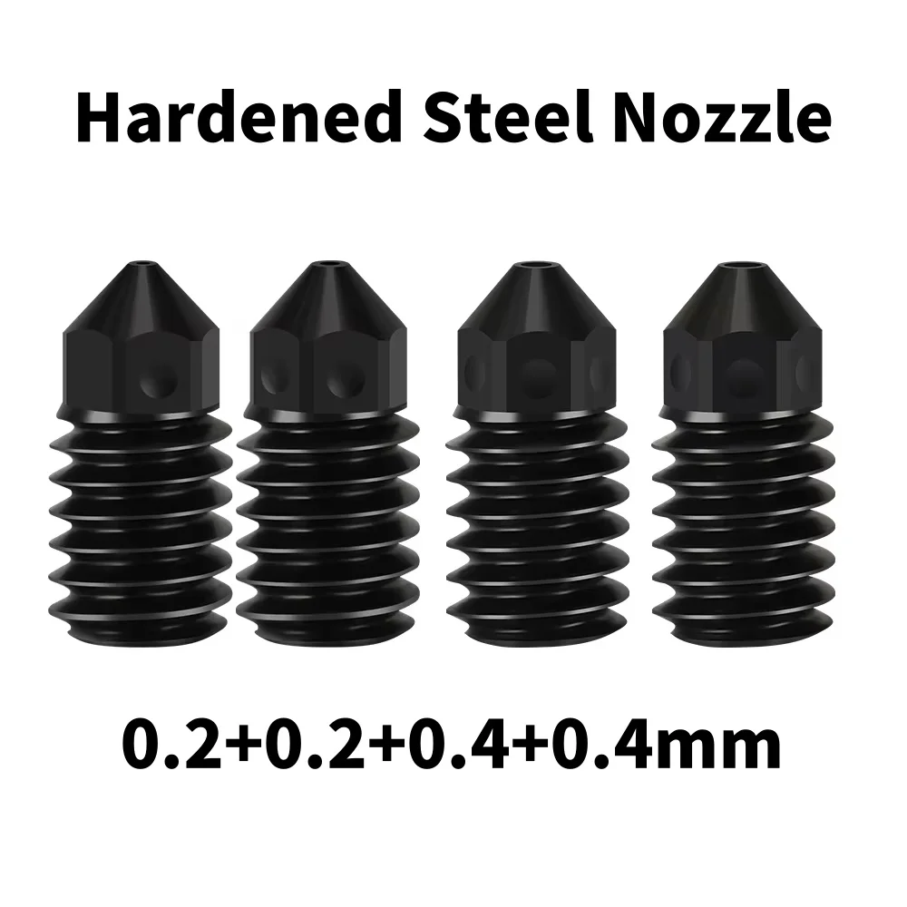 0.2/0.4/0.6/0.8mm Hardened Steel Nozzle Kit for Bambu Lab H2D A1