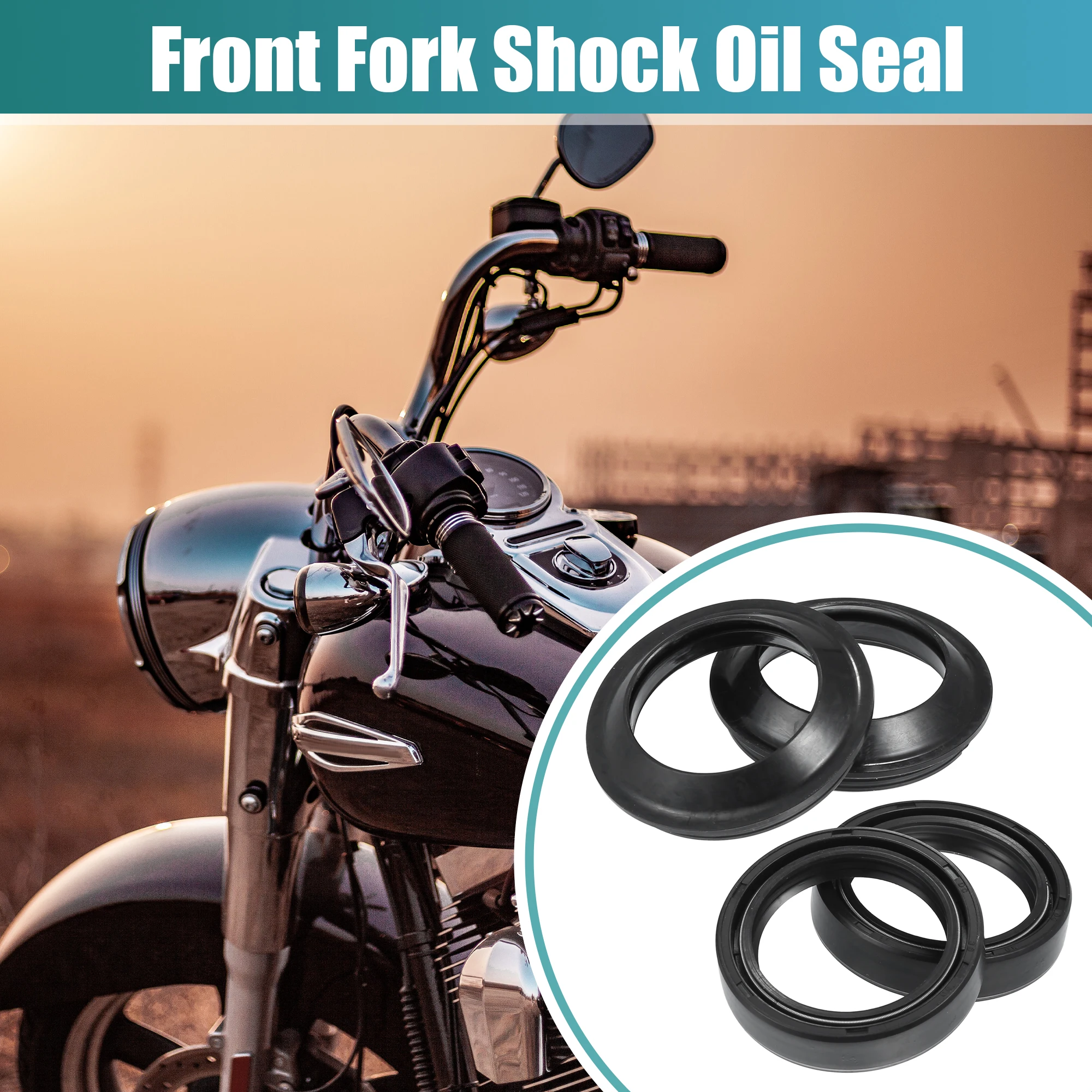

Motoforti 1 Set 38mmx50mmx11mm Motorcycle Front Fork Shock Oil Seal and Dust Seal for Yamaha FZX750 87-89