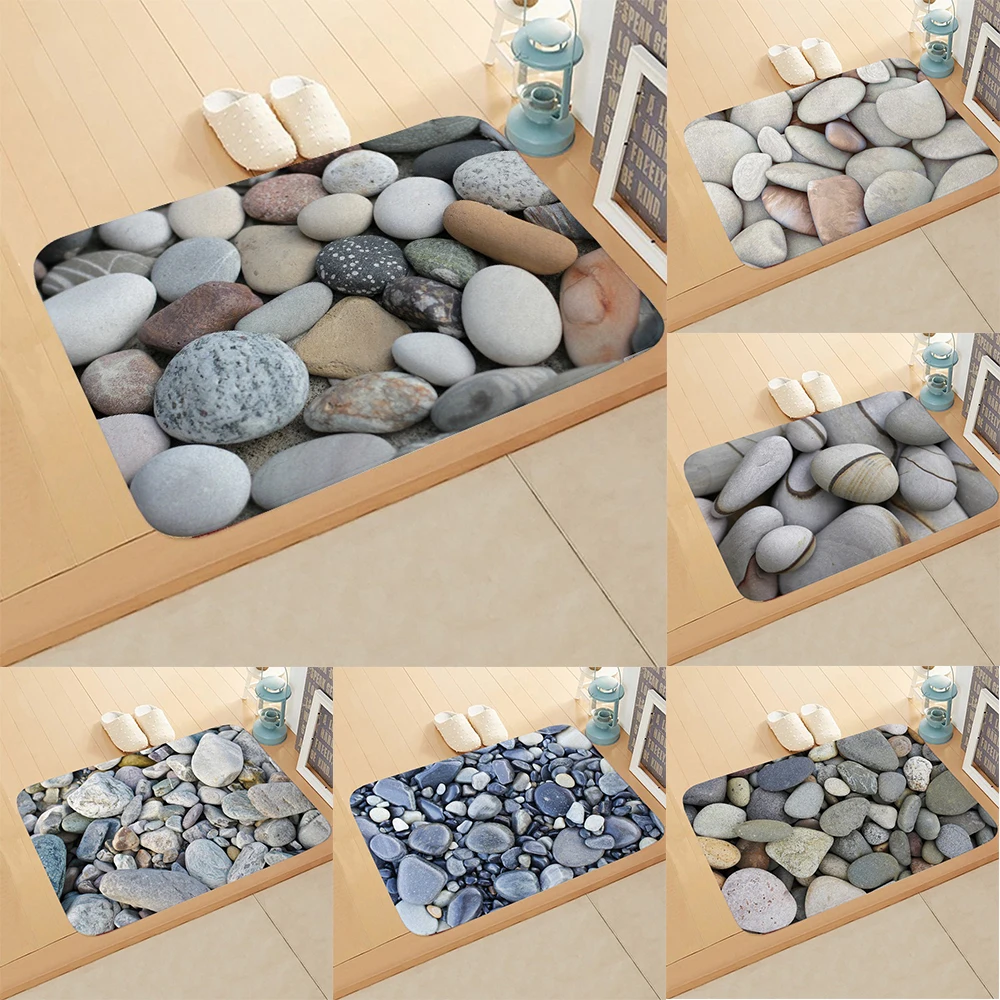 

Stone pattern floor mats living room entrance entrance floor mats home decoration kitchen bathroom absorbent carpet