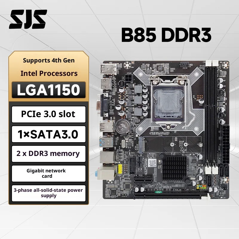 سيجيشي ‌ اللوحة الأم للألعاب B85 LGA1150 DDR3 32GB SATA3 M.2 PCIe3.0 Realtek Audio