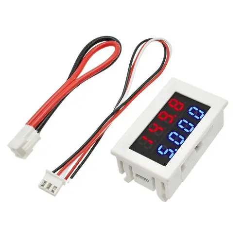 DC 0-100V 0-200V 10A Digital Voltmeter Ammeter Car Motorcycle Voltage Current Meter Detector dual Led display Volt Monitor Panel