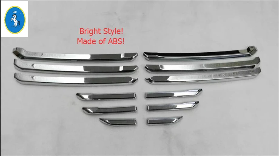 

Chrome Front Center Bumper Grille Grill Mesh Strips Decor Cover Trim For Mazda 3 AXELA Sedan Hatchback 2017 2018 Car Accessories