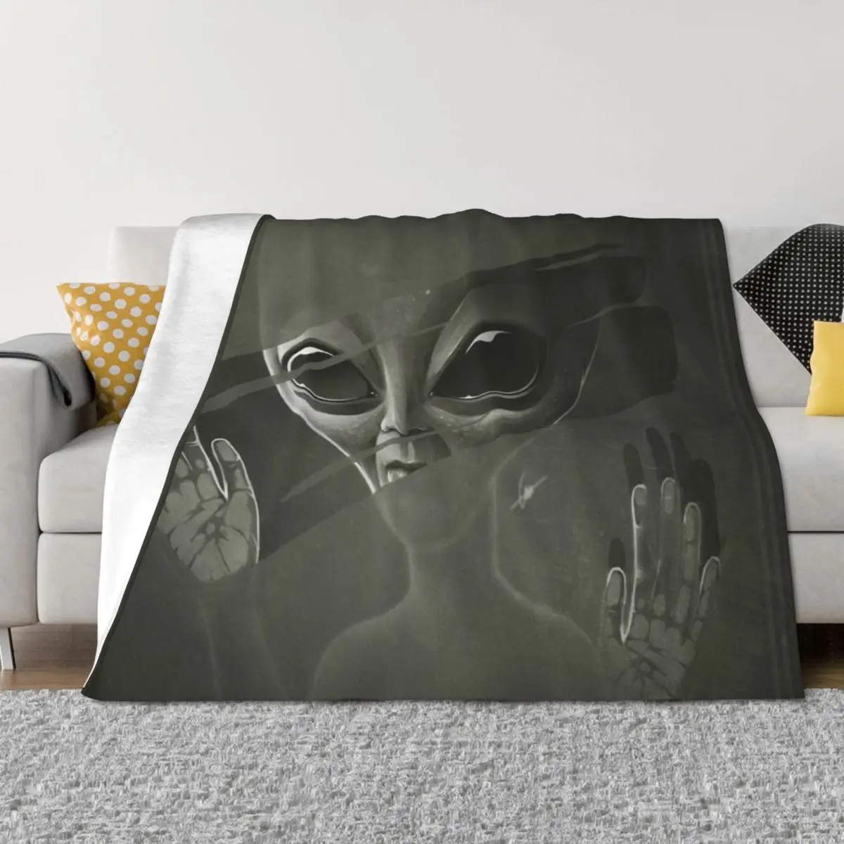 

Alien Throw Blanket Luxury Throw for babies Cute Luxury Brand Blankets