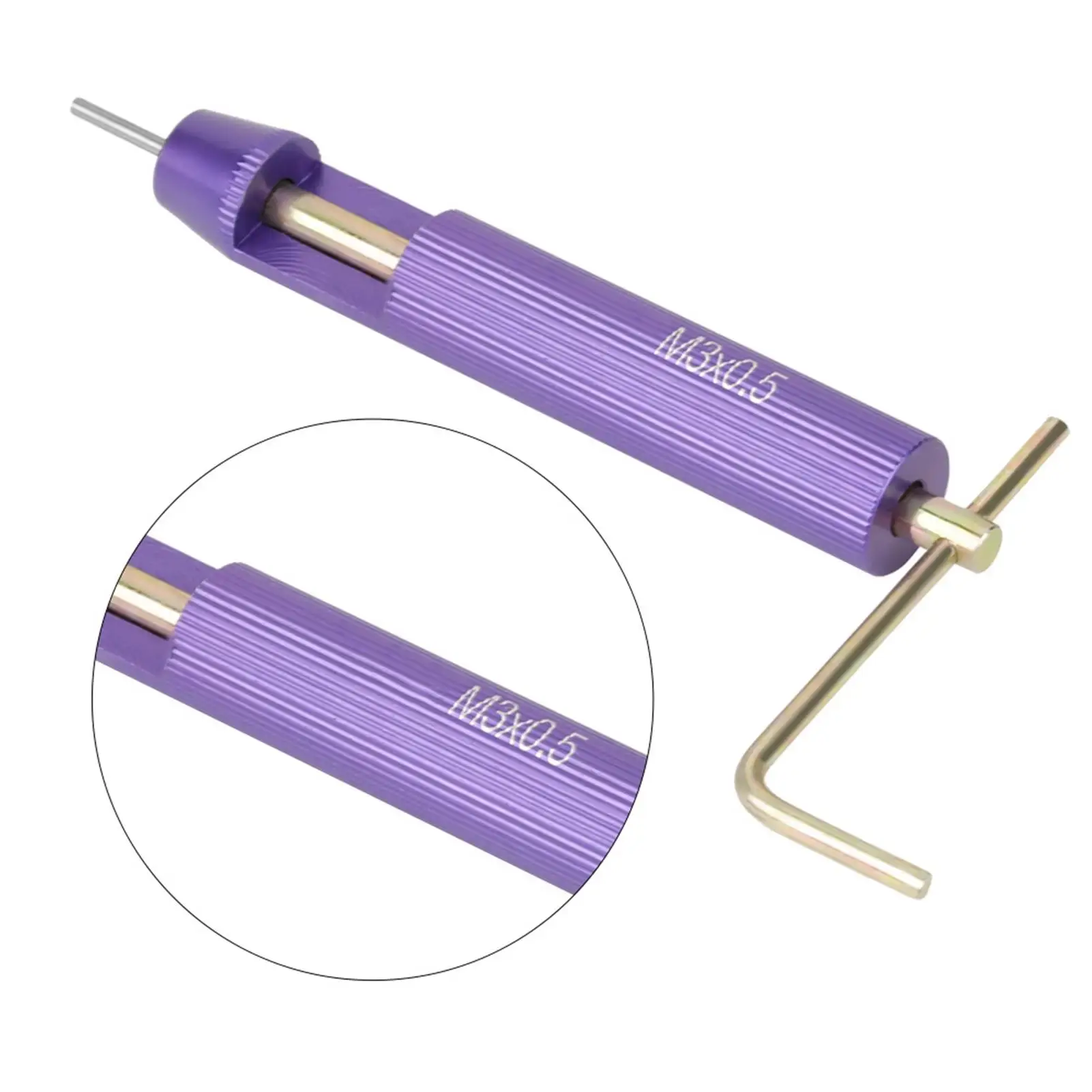 M3 x 2D Stainless Steel Thread Repair Insert Kit 50Pcs Coiled Wire Helicoil Set for Car Repair Tools Drill Tap