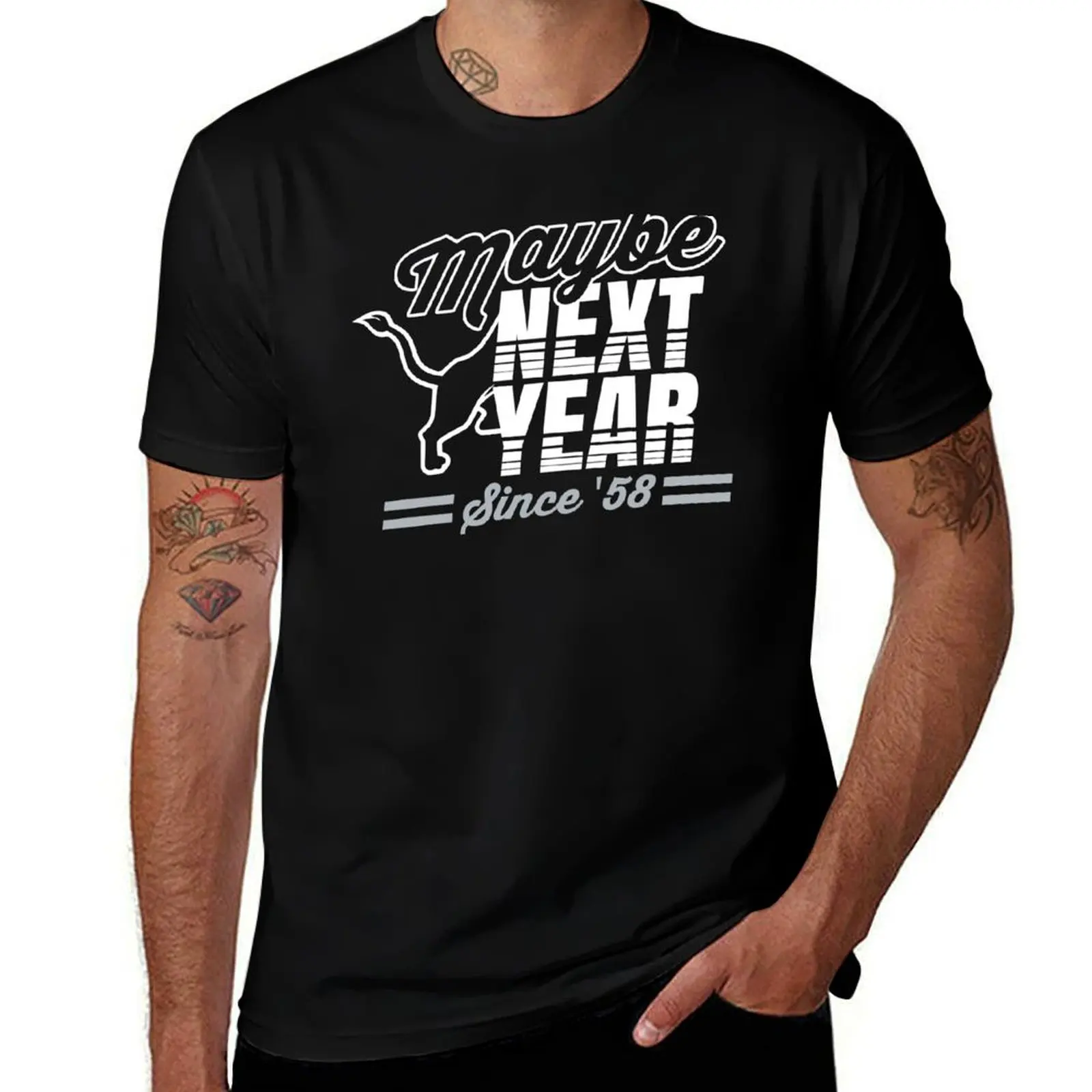 Maybe Next Year T-Shirt Big and Tall Solid Color T-Shirt