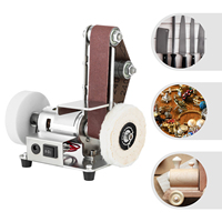 Mini Belt Sander, Electric Bench Grinder Sanding Machine, Table Top Grinder Polisher 4000-9000/min