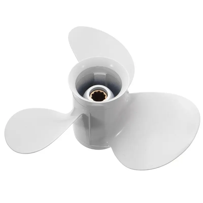 Durable-9-7/8 X 12 Marine Outboard Propeller Parts For 20-30HP 664-45954-01-EL Aluminium Alloy Marine Propeller 10 Spline