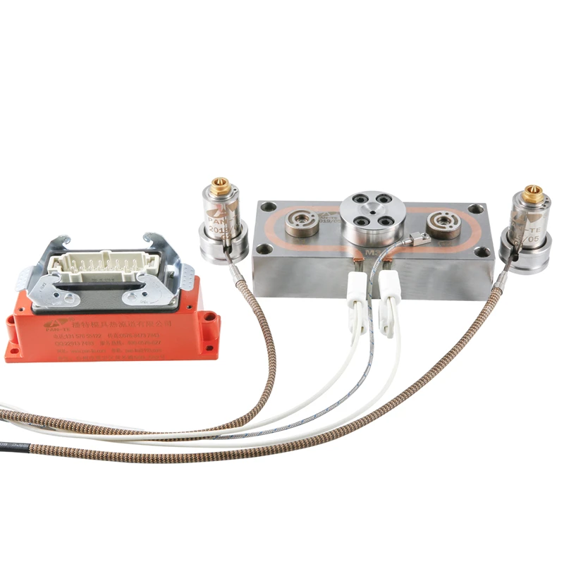 Mold Hot Runner Hot Nozzle 2-point Glue Feeding SystemRunner Accessories Can Customize Multi-point  Runner