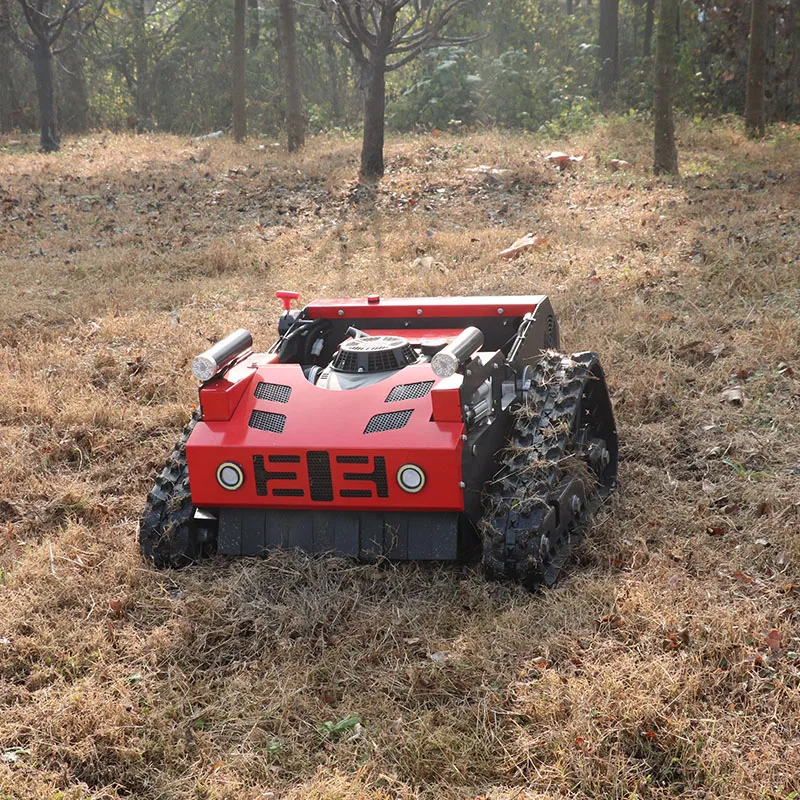 Crawler Remote Controlled Electric Self - Propelled Multifunctional Grass Cutter  Lawn Mower