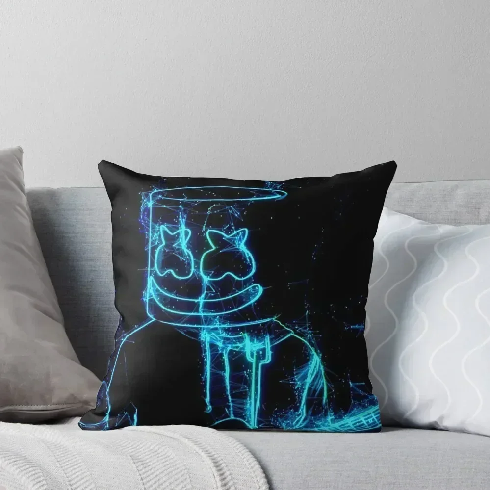 

Marshmello Lighting Throw Pillow Decorative Cushions Couch Pillows Christmas Covers Custom Cushion pillow