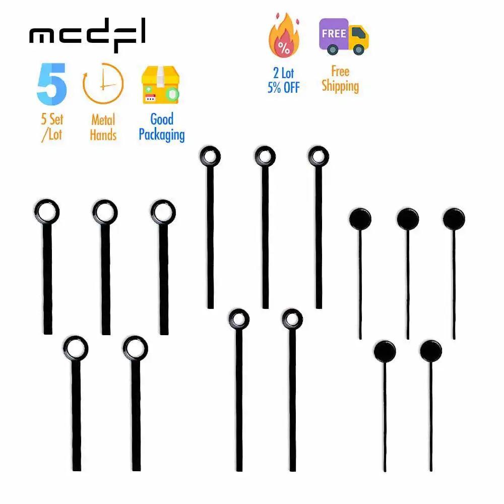 MCDFL Small Clock Hands Wall Mechanism Watch Insert Only Arrows for Home Repair Pointer Mechanic Kit Sets Table Modern Decor DIY