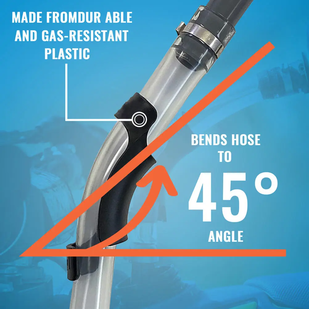 

1pc Plastic Hose Bender for Gas Can Racing Car ABS Tubing Retainer Fuel Jug Heavy Duty Petroleum Resistant Easy Refueling Engine