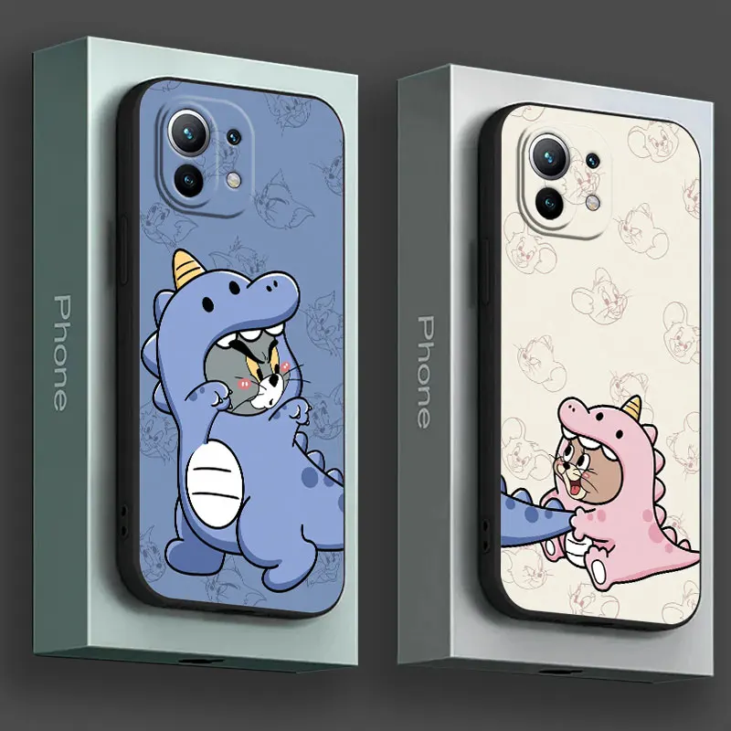 J-Jerrys-Mouse-Toms Cat Phone Case For Xiaomi 14T 13T 12T 11T 10T 14 Pro 12 Mi 11 Lite Poco X3 X4 X5 X6 M5 F5 F6 Pro Soft Cover