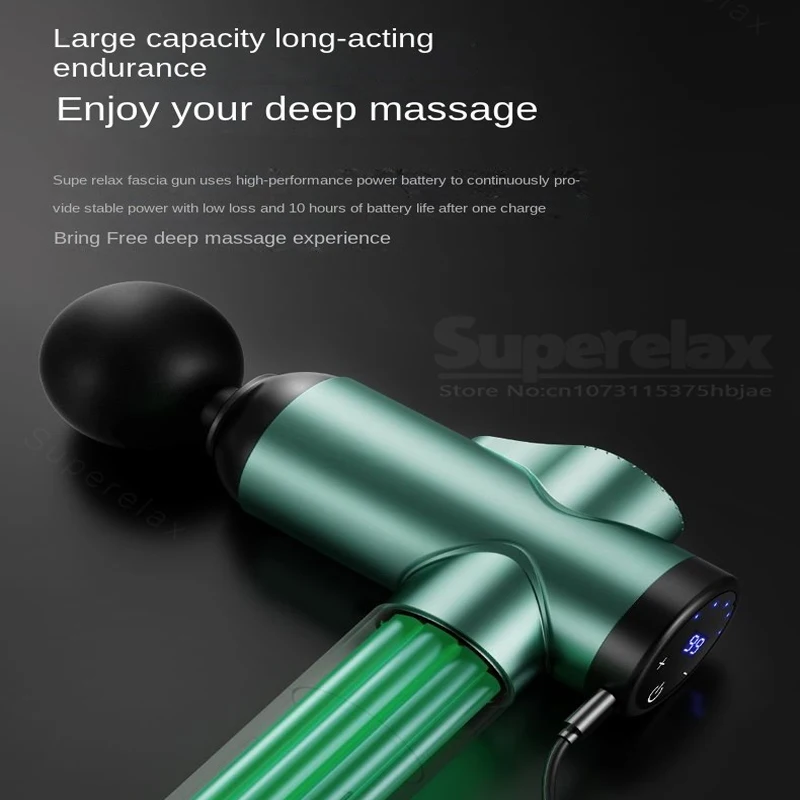 Massage Pistol 99 Gear 8 Heads Massages Guns Back and Neck Massager Gun Foot Massager for Body Electric Muscle Massagers Gun Gym