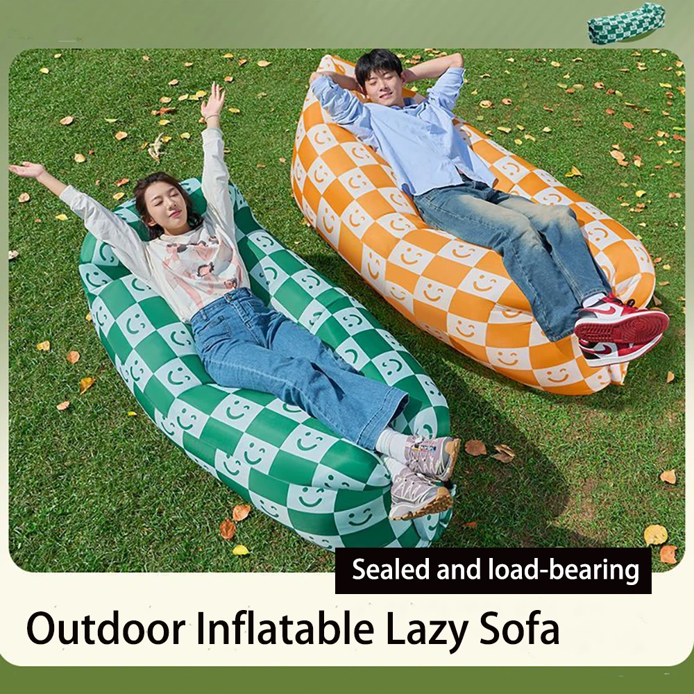 

Beach Air Sofa Folding Outdoor Portable Camping Inflatable Sofa Bed Sleeping Bag Single Person Outdoor parties Inflatable Sofa