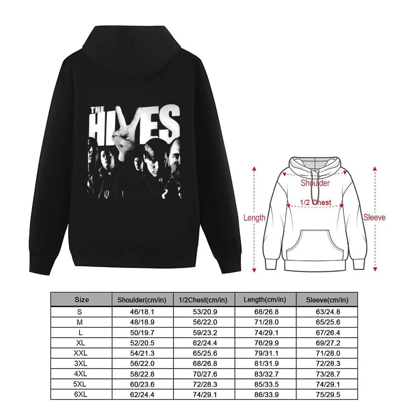 The Hives Band Hoodie men's autumn clothes anime clothing fashion men aesthetic clothing autumn hoodie